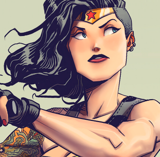 Illustration for article titled Wonder Woman Is Totally Rocking That Motorcycle Look